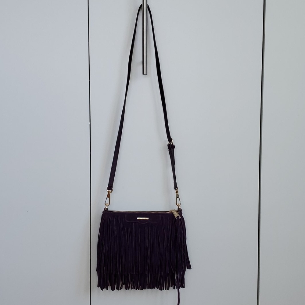 Rebecca Minkoff Finn Suede Fringe Convertible NEW - Picture 3 of 7